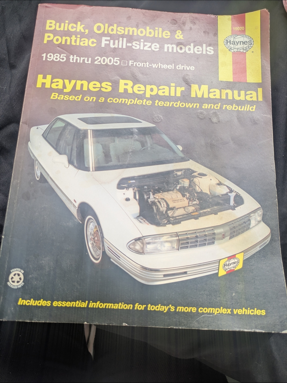 Hanes Automotive Repair Manual Page with Black and White Text